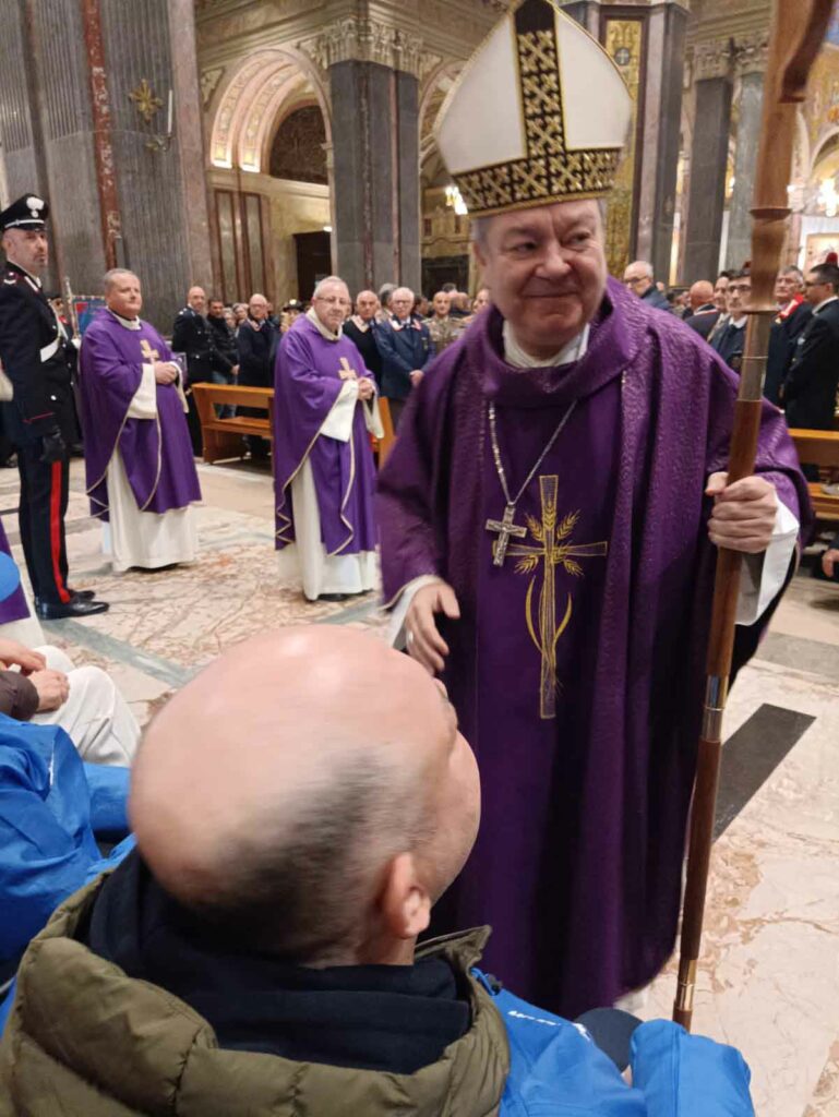 Anafim di Caserta al Precetto di Natale interforze in Napoli